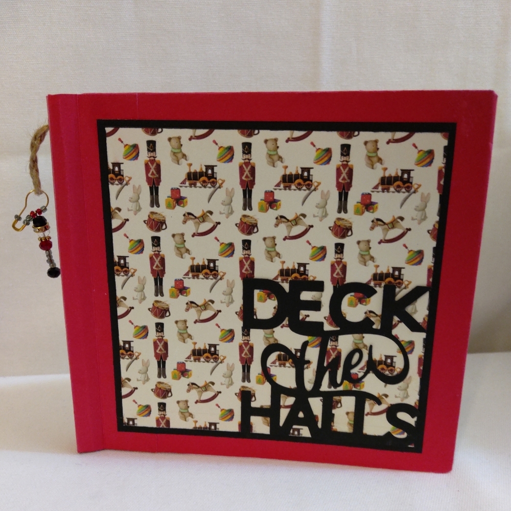 Toyland, Christmas theme handmade Photo Album. 6x6x1